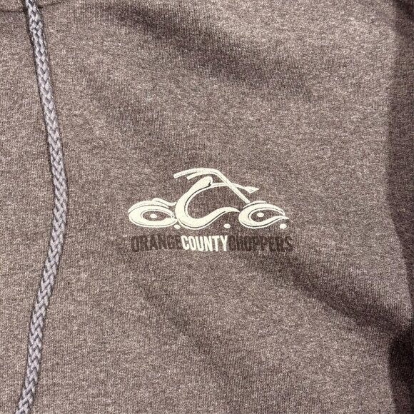 Vintage 1990s Orange County Choppers Motorcycle Hot Rod Hoodie XL - Picture 4 of 8